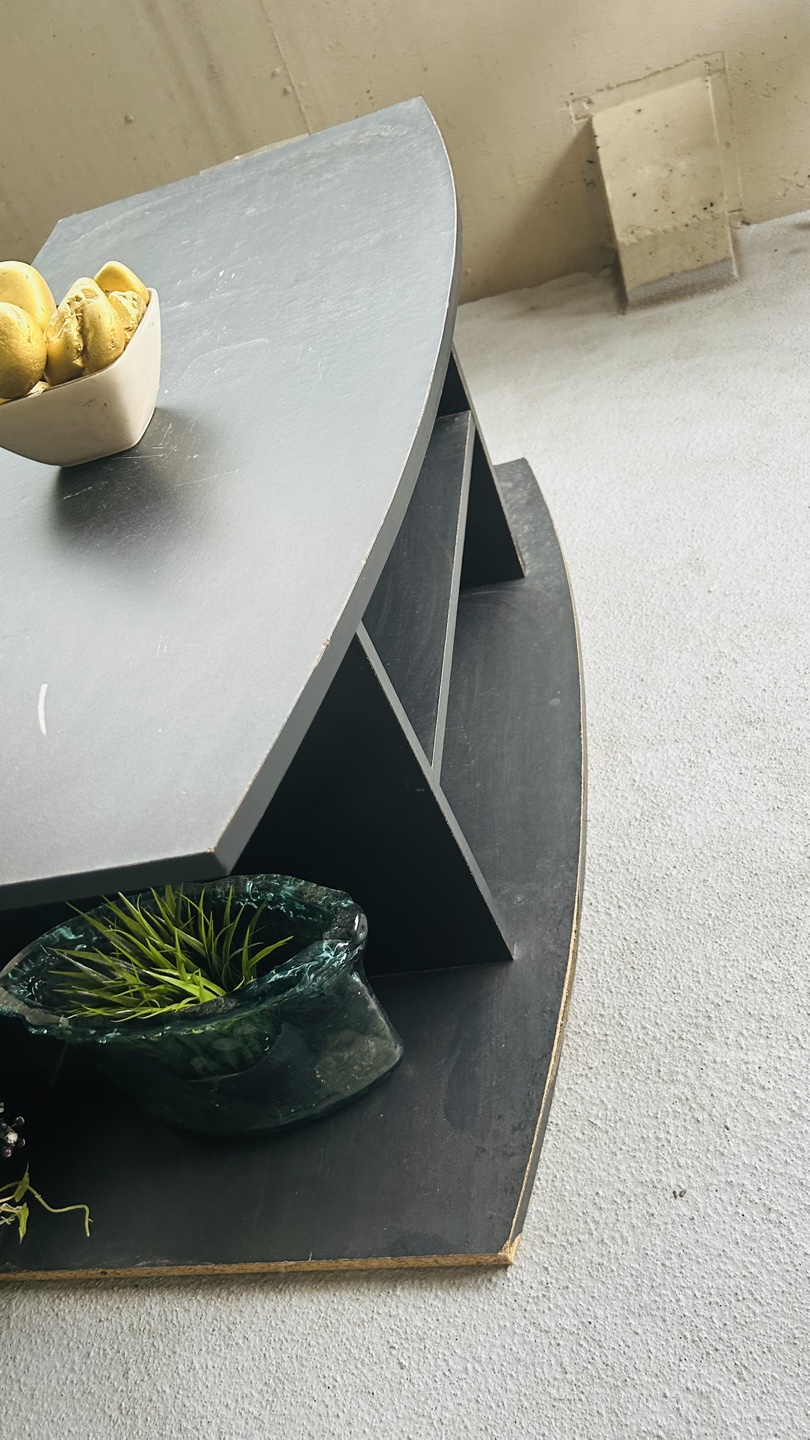 Black TV Stand with Storage - photo 2