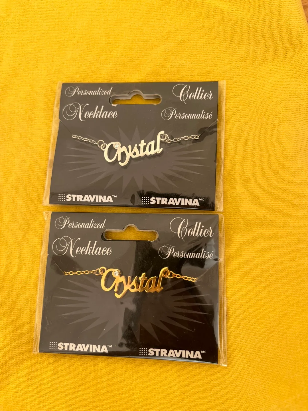New Stravina Personalized Crystal Necklace thumbnail