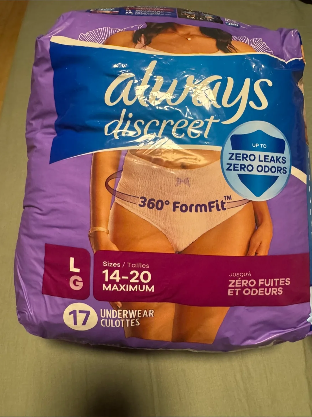 Always Discreet Underwear, Size L (14-20) thumbnail
