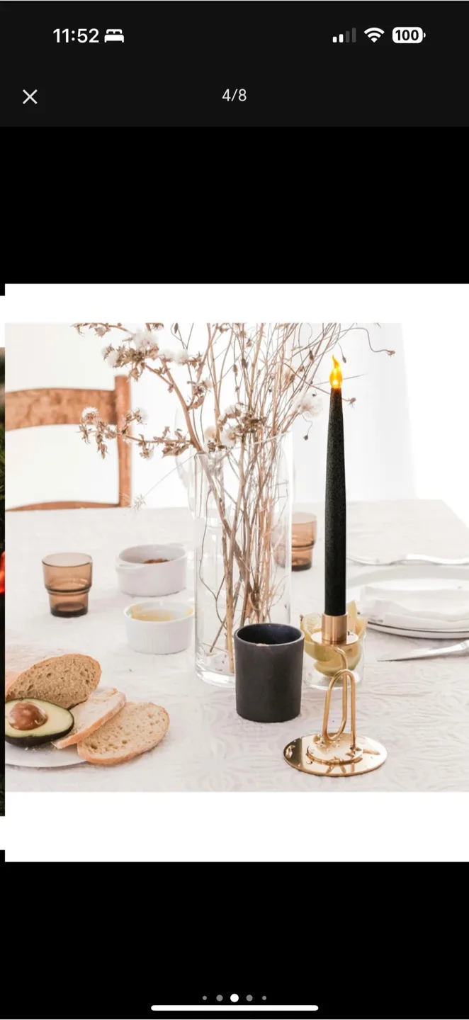 Taper Candles, Battery Operated, brand new image indicator(4)