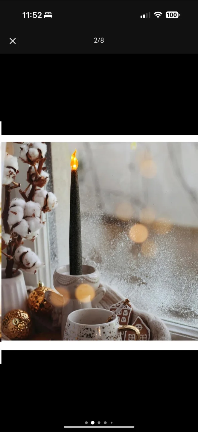 Taper Candles, Battery Operated, brand new image indicator(2)