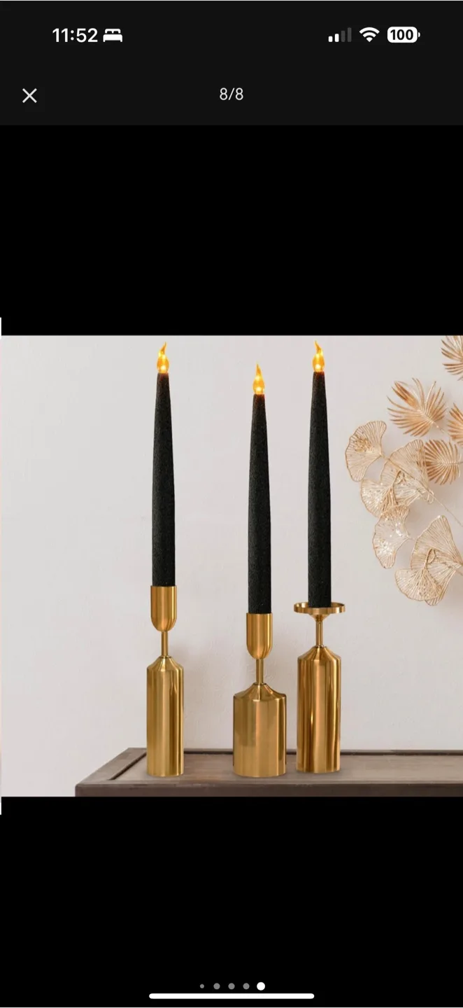 Taper Candles, Battery Operated, brand new image indicator(8)