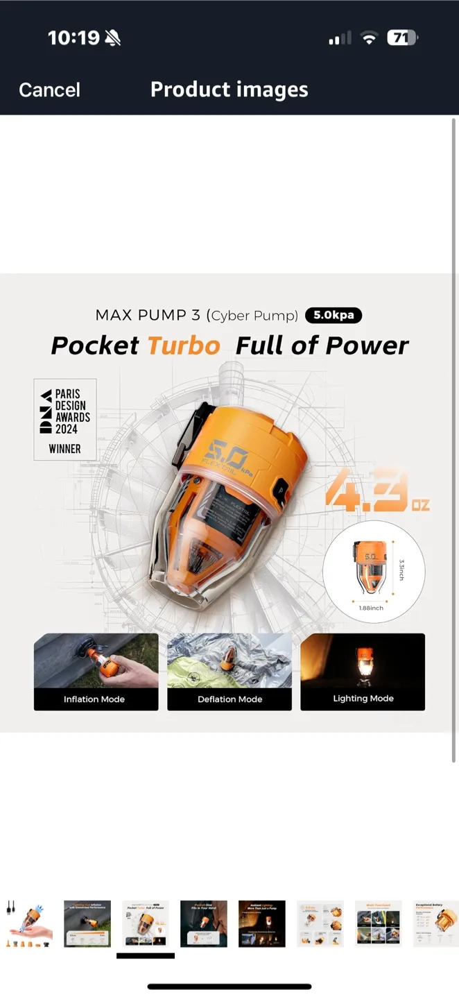 FLEXTAILGEAR MAX PUMP 3 Portable Air Pump thumbnail