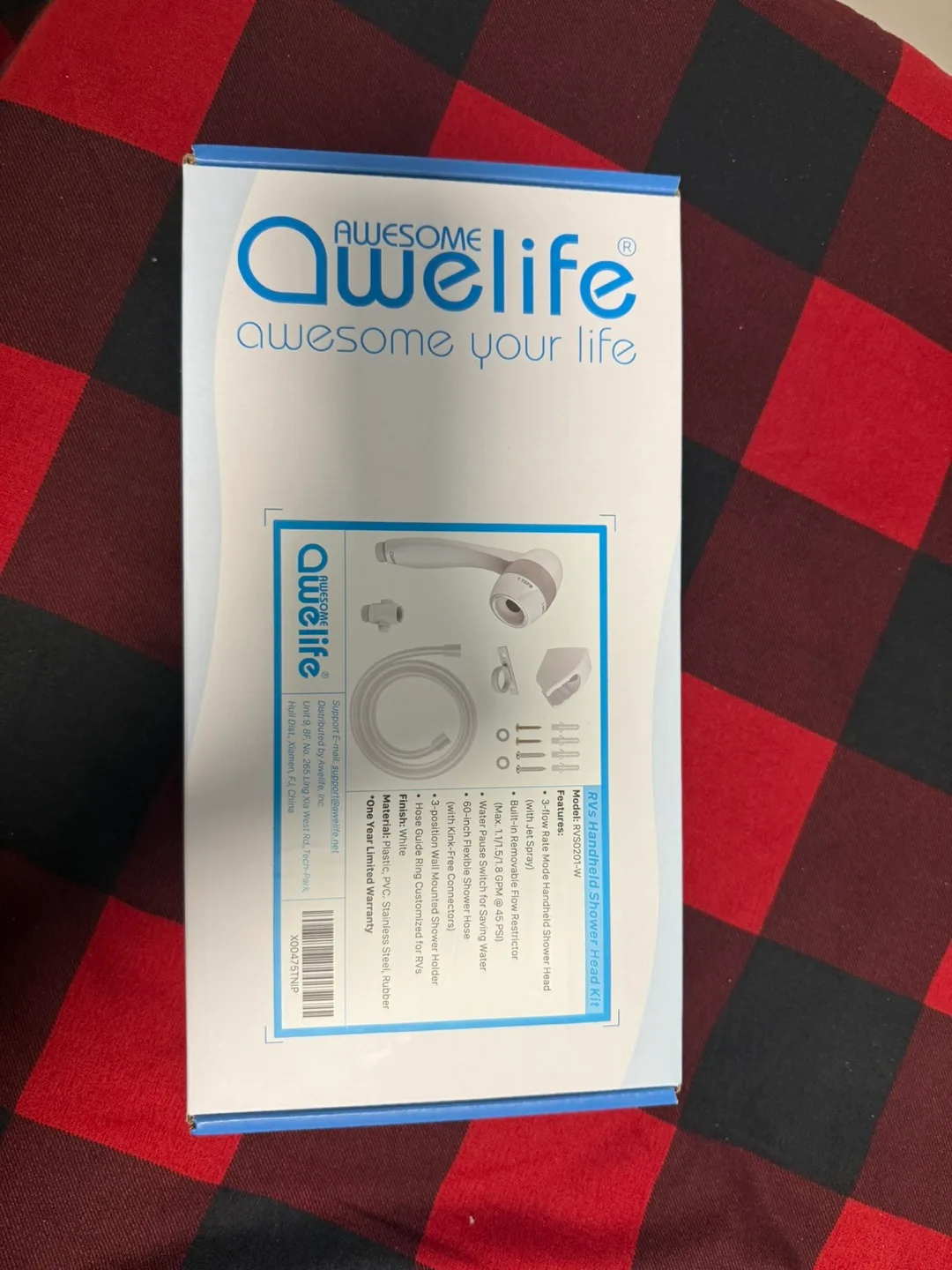 Awesome Awelife RV's Handheld Shower Head Kit - White thumbnail