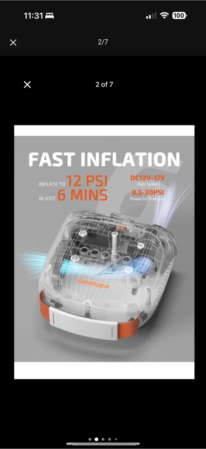 Swonder Paddle Board Pump, brand new image indicator(2)