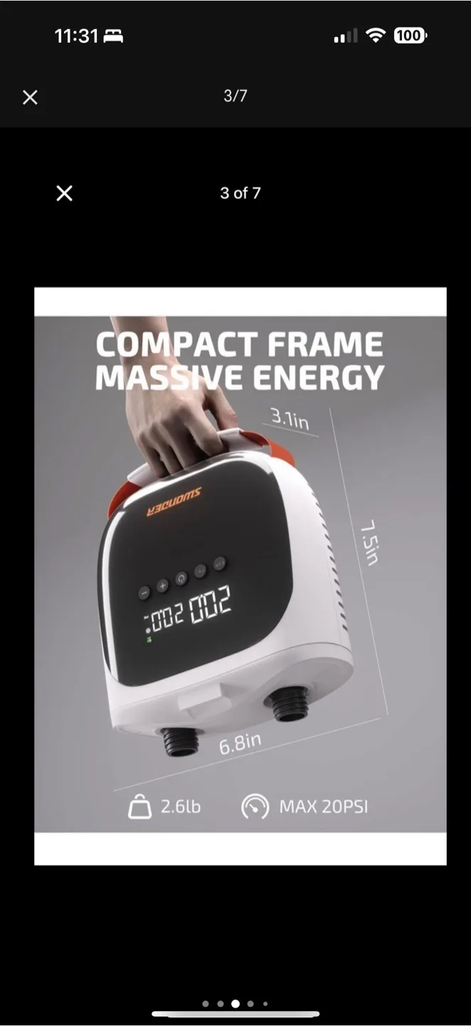 Swonder Paddle Board Pump, brand new image indicator(3)