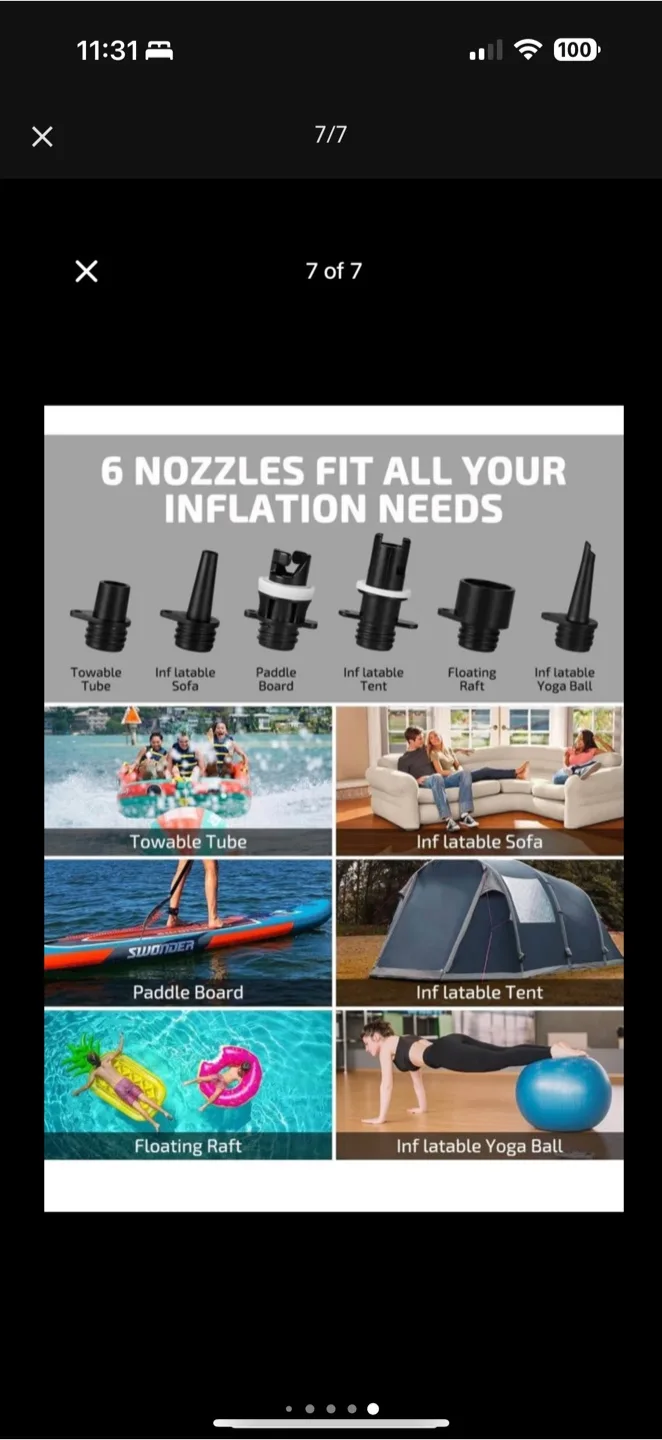 Swonder Paddle Board Pump, brand new image indicator(7)