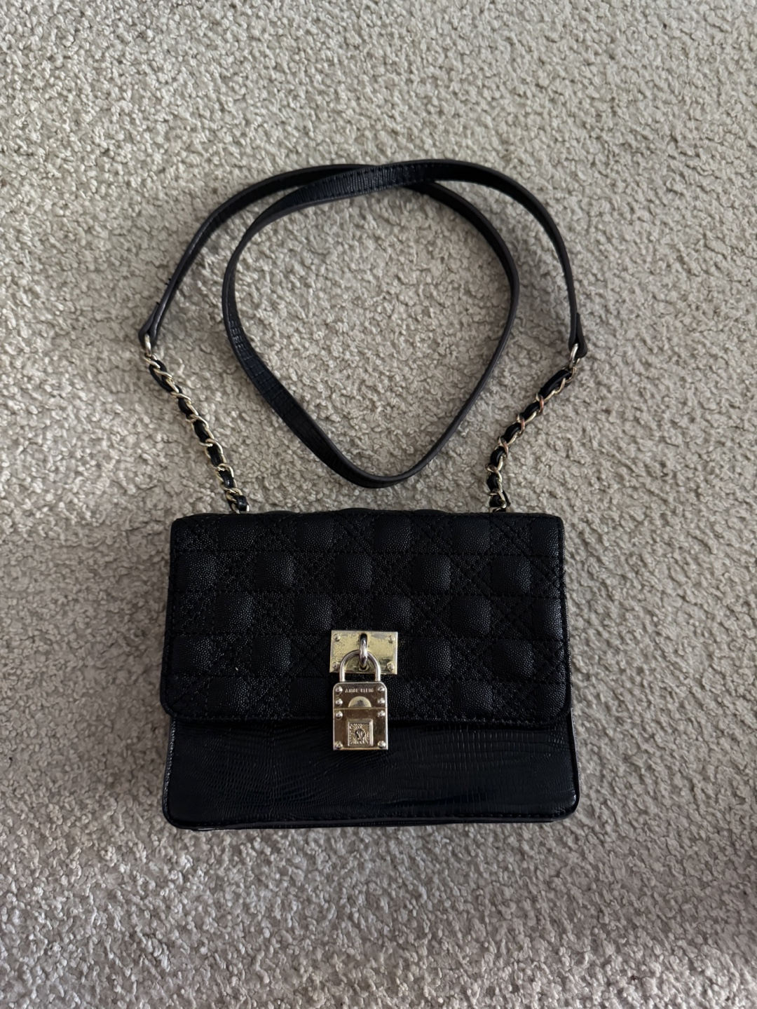 Anne Klein Black Crossbody Bag