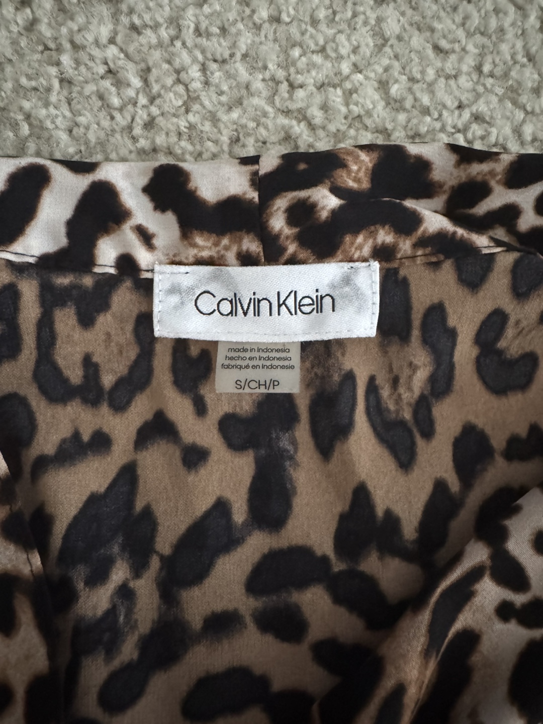 Calvin Klein Animal Print Top - Size S - photo 2