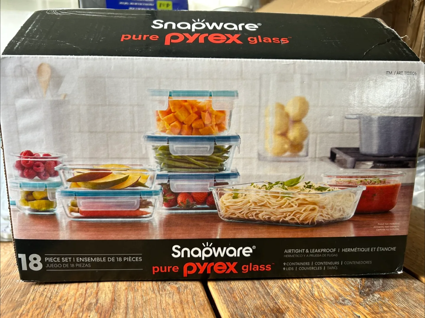 Snapware Glass Food Storage Containers - 18pc set thumbnail