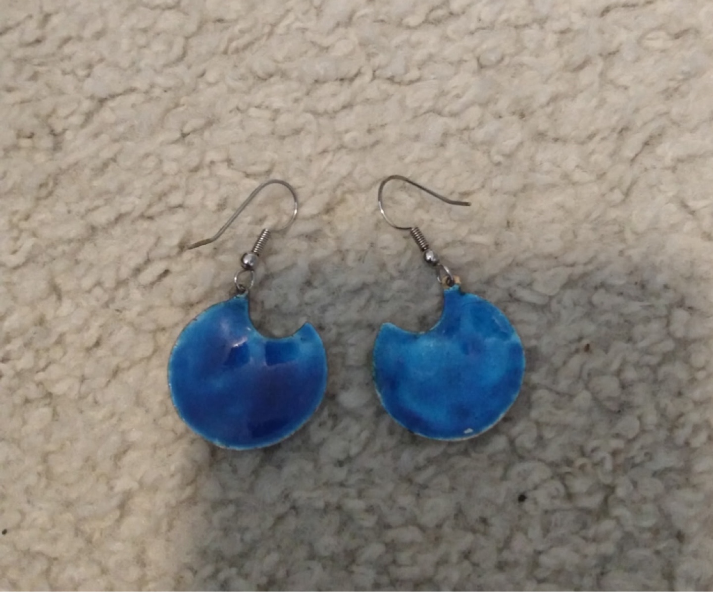 Stain glass design earrings - photo 2