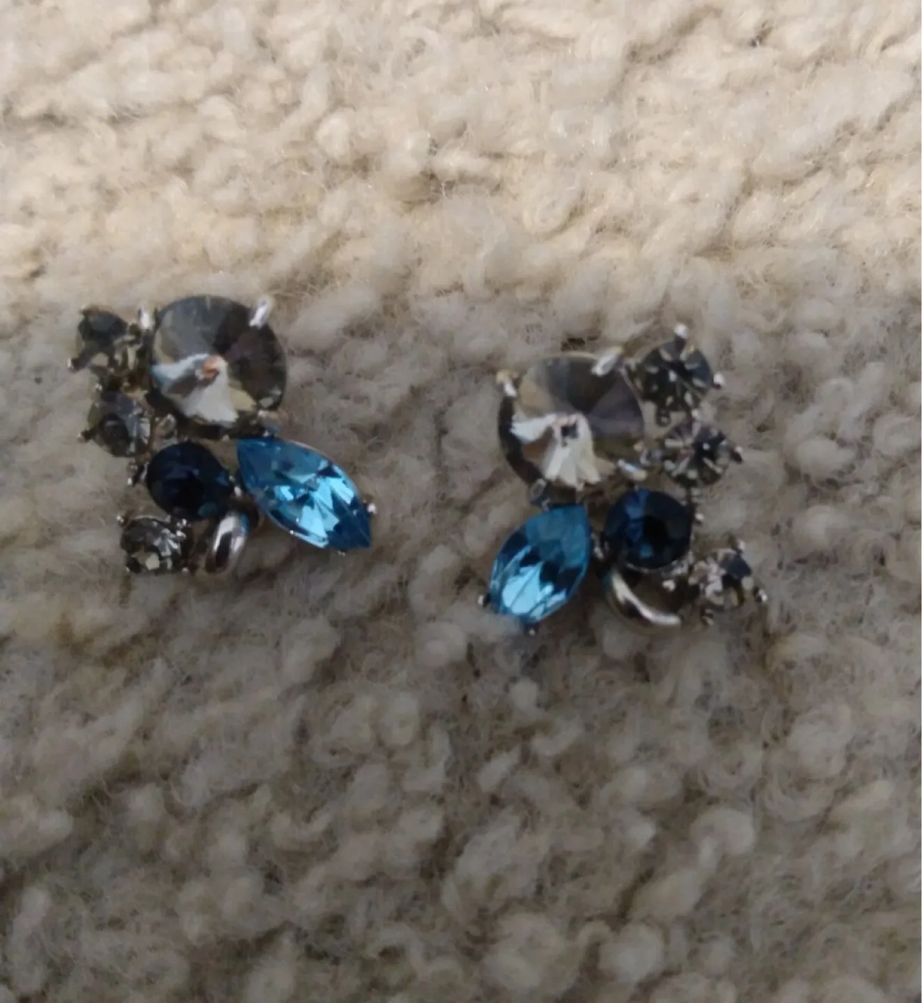 Blue & Silver Stud Earrings thumbnail