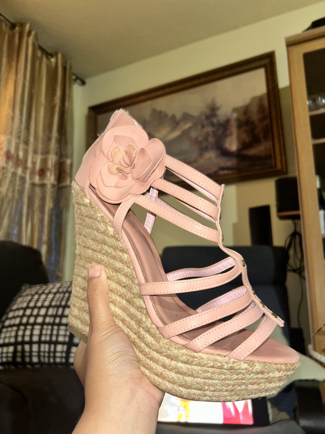 Shani Barini Pink Wedge Heels - Size 5.5 - photo 2