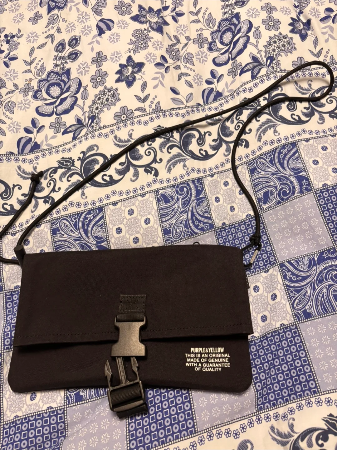 Black Cordura Fabric cross body Bag