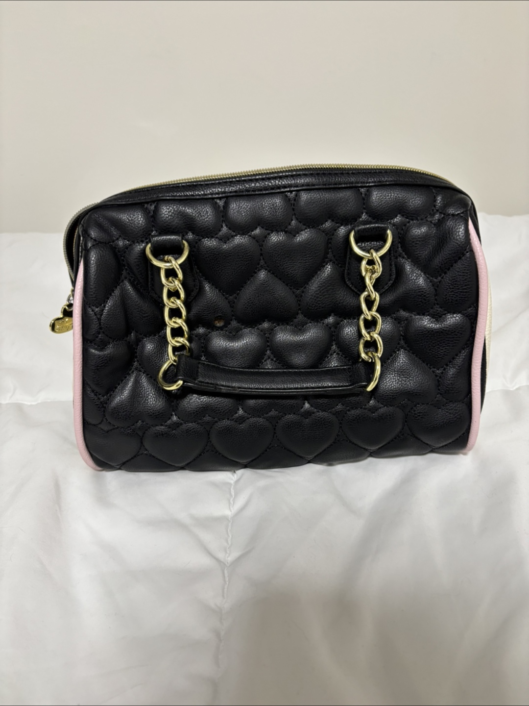 Betsey Johnson Black Quilted Satchel - photo 3