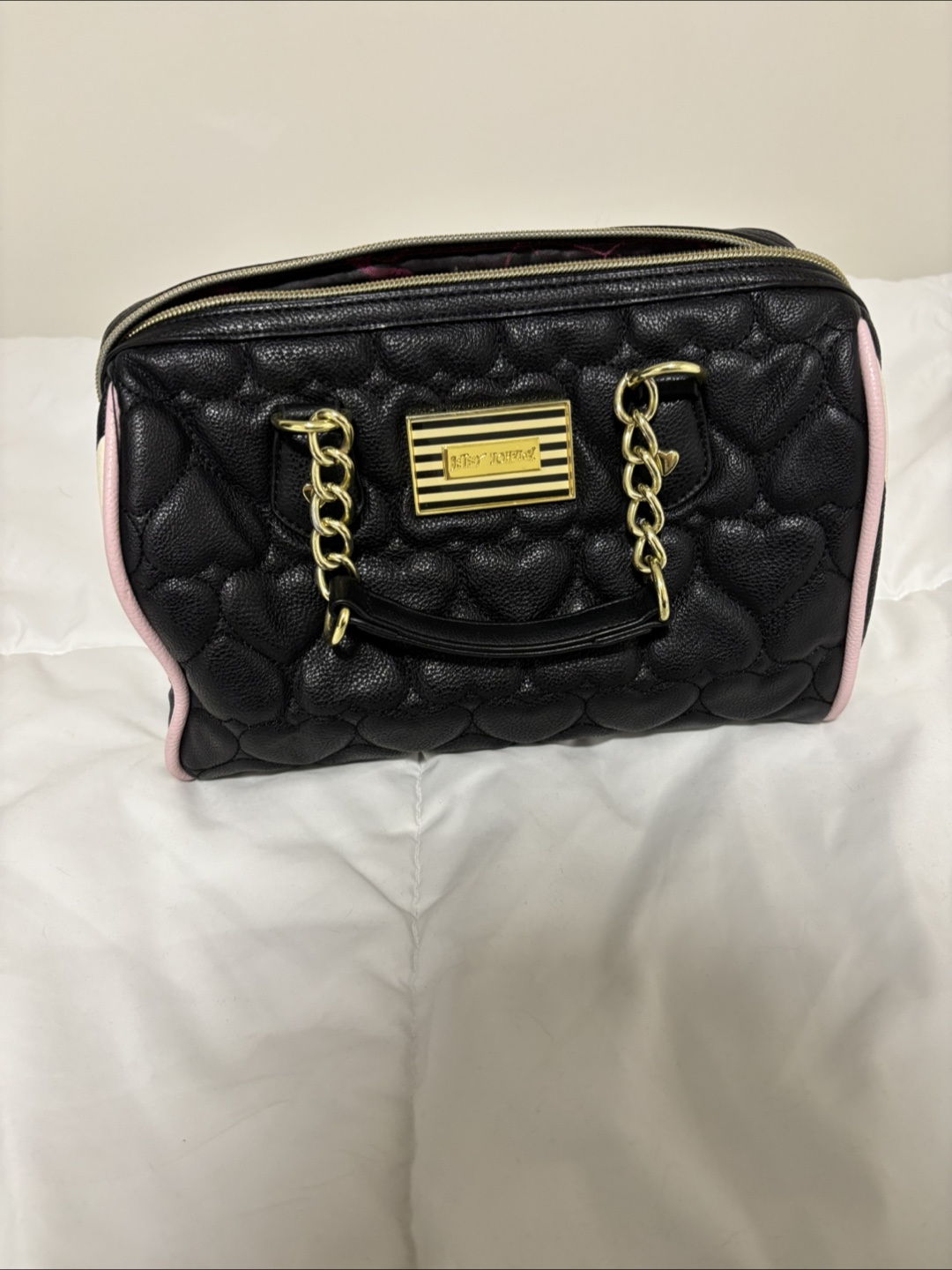 Betsey Johnson Black Quilted Satchel - photo 2