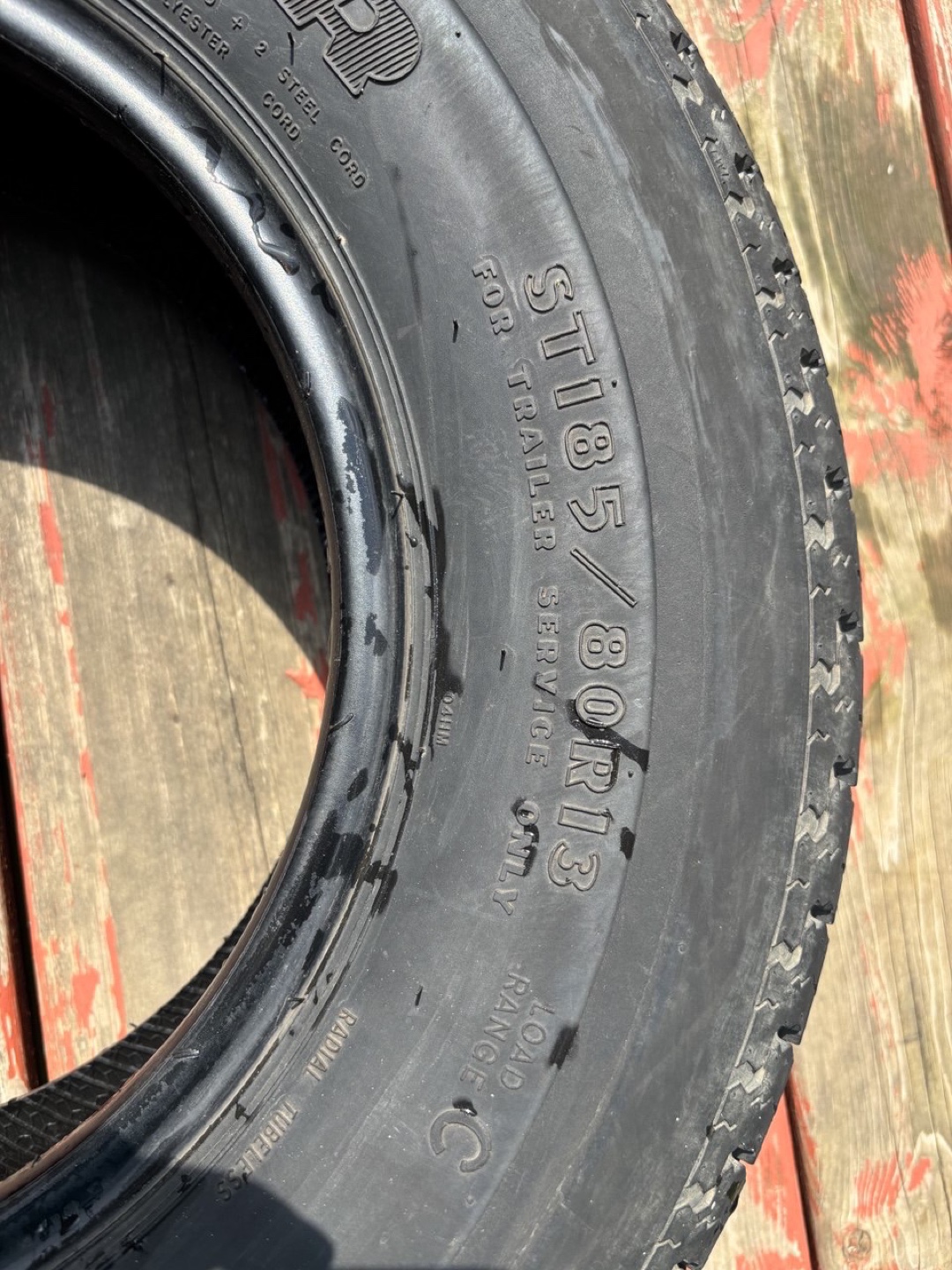 Goodyear ST185/80R13 Trailer Tire - photo 2