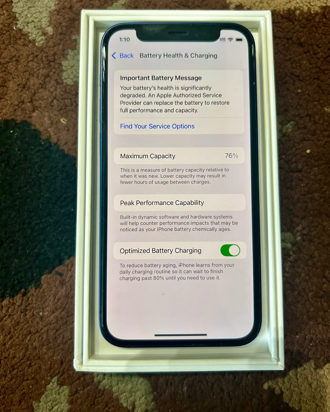 📱 iPhone 12 mini 128GB 🔓 Blue – Unlocked + Extras – Excellent image indicator(6)