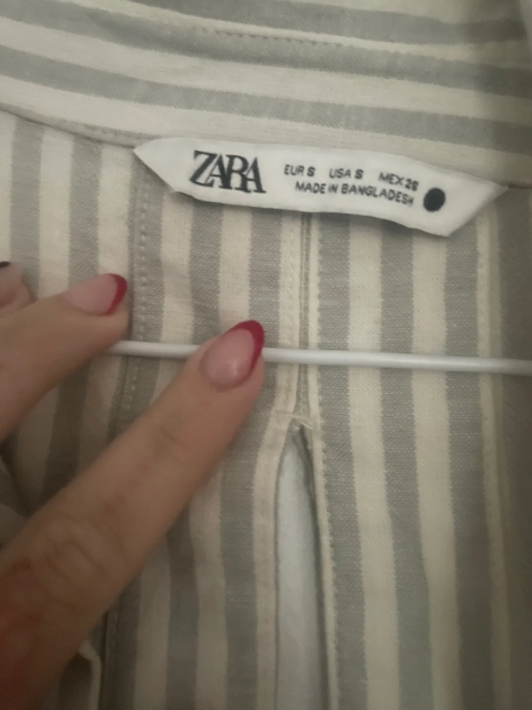 Zara Striped Oversized Top thumbnail