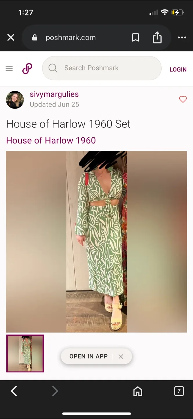 House of Harlow 1960 Green & White Set - Size XXS thumbnail