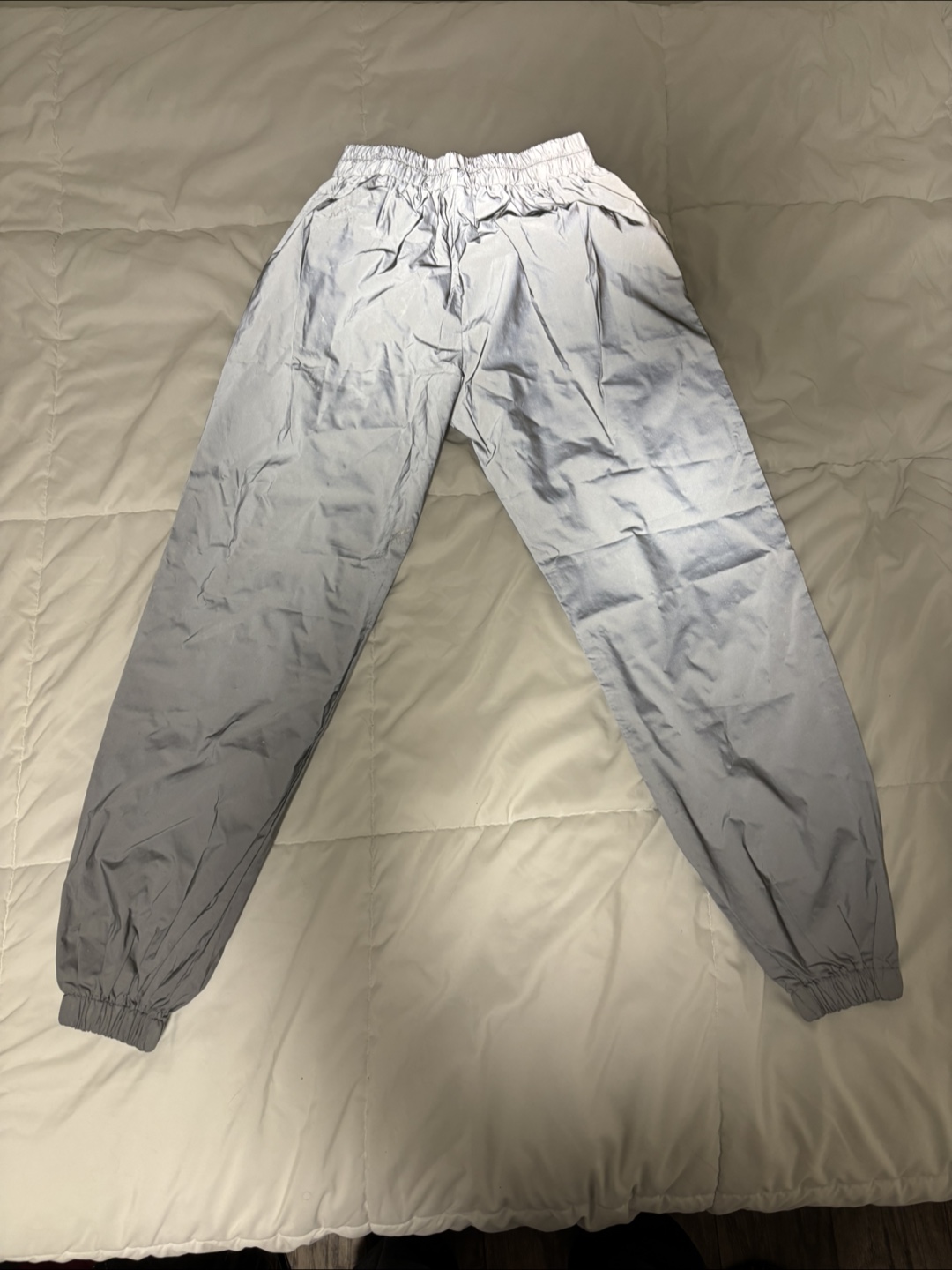 Silver Reflective Jogger Pants - photo 2