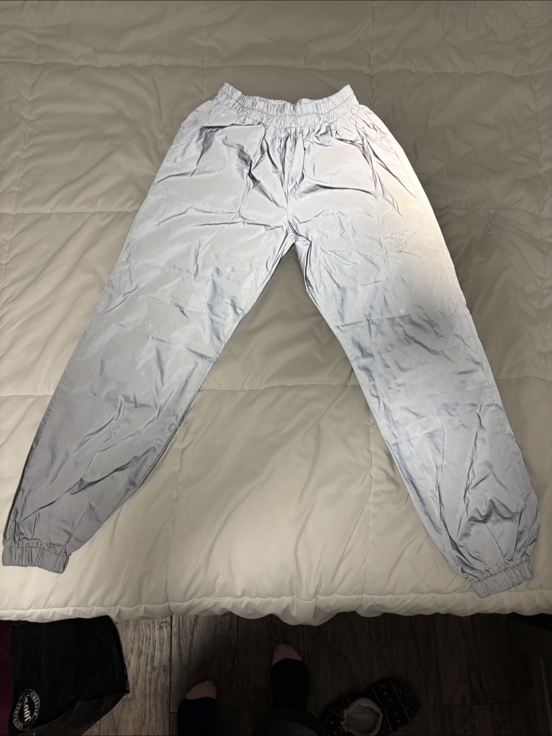 Silver Reflective Jogger Pants