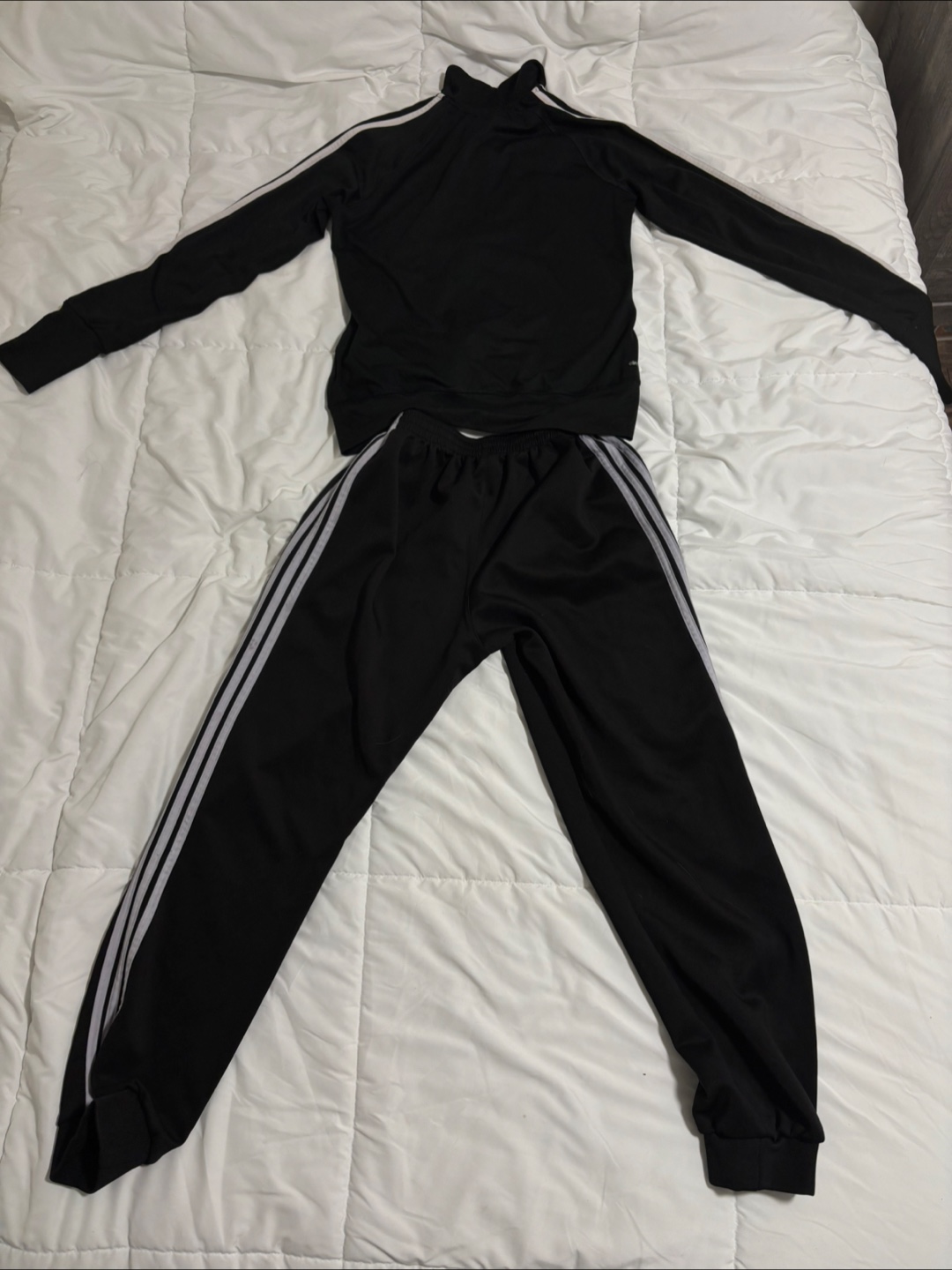 Adidas Black Tracksuit - Size Small - photo 2