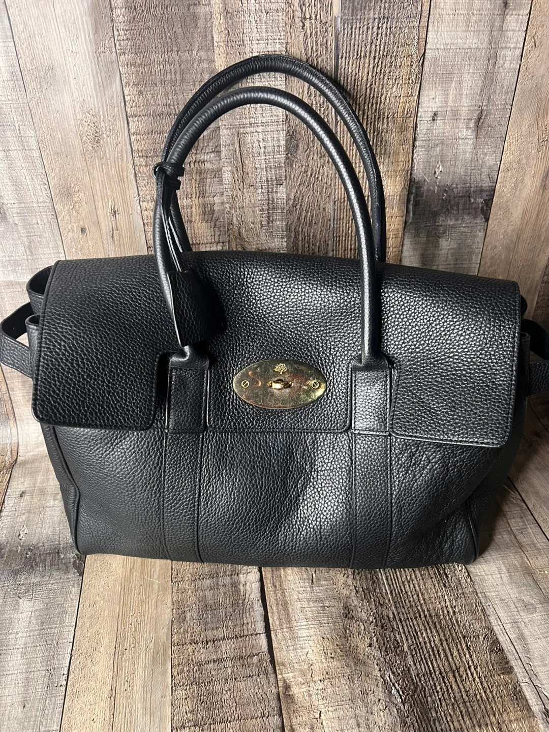 Mulberry Black Leather Tote Bag thumbnail