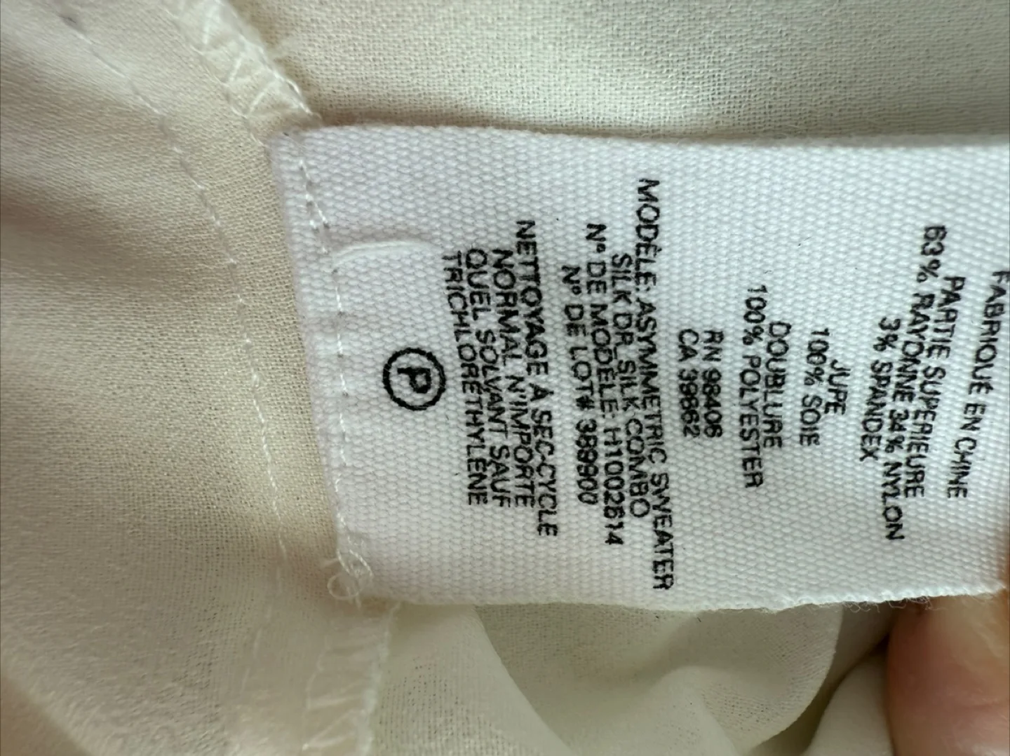Theory Cream Dress Size S image indicator(8)