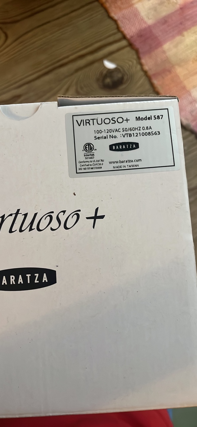 Baratza Virtuoso+ Coffee Grinder - photo 2