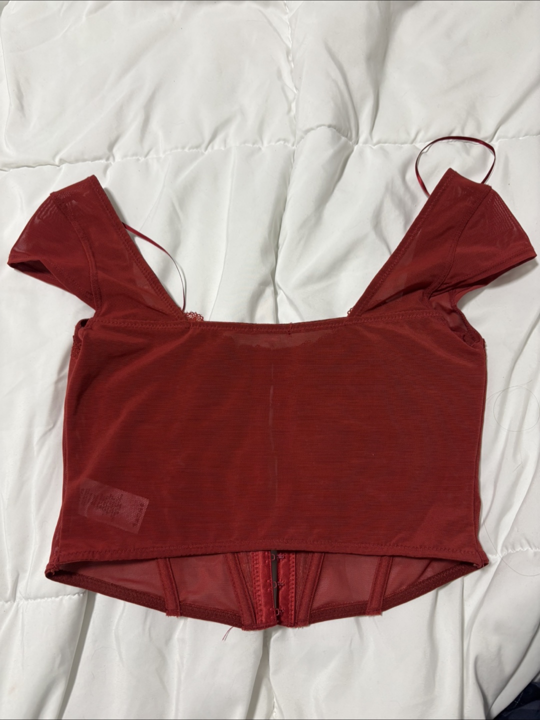 Garage Red Corset Top - Size XS - photo 2