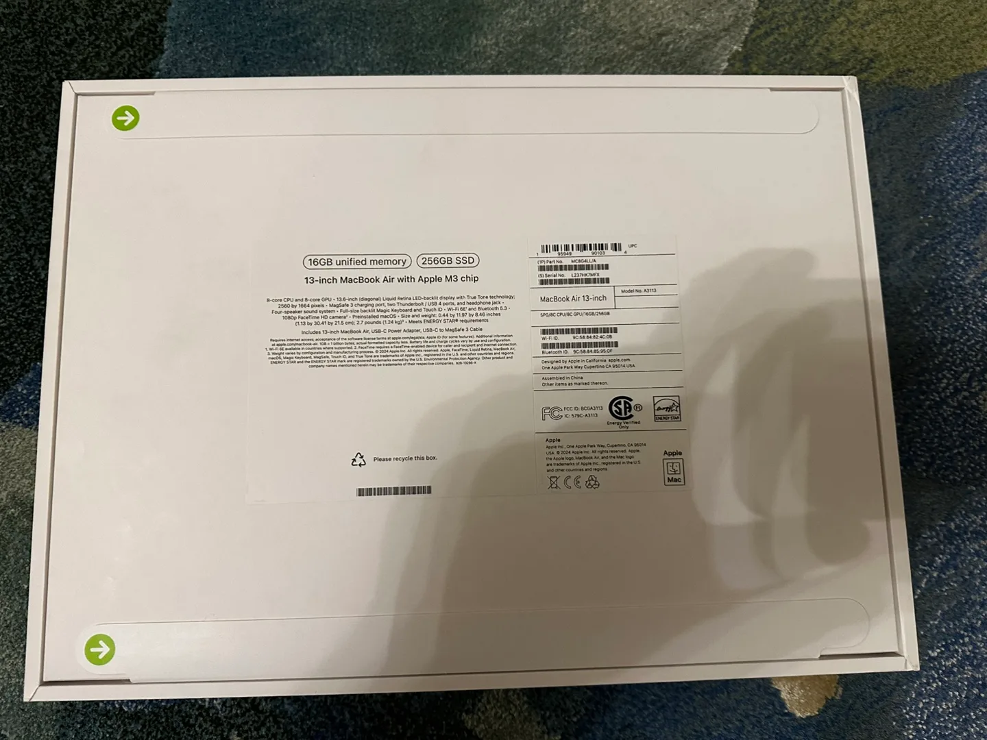 Apple Macbook Air 13-inch M3 Chip image indicator(2)