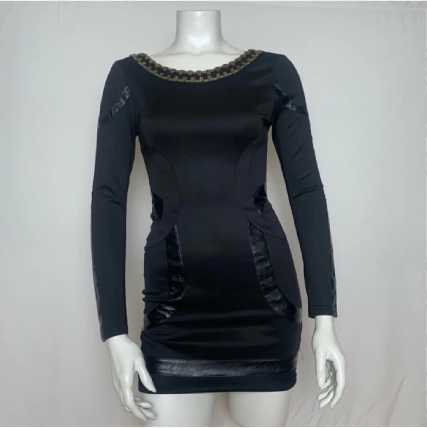 Black mini cocktail dress small thumbnail