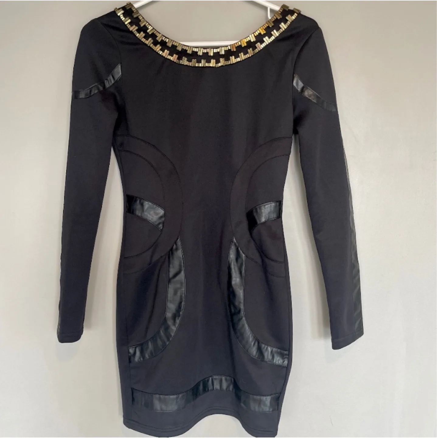 Black mini cocktail dress small thumbnail