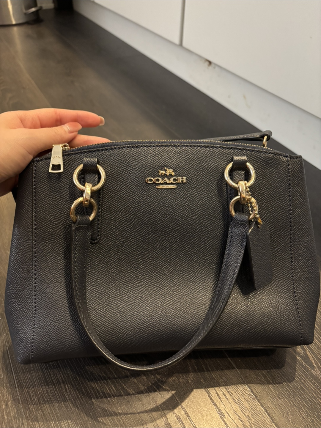 Coach Satchel Navy Blue Handbag (Authentic) - photo 2