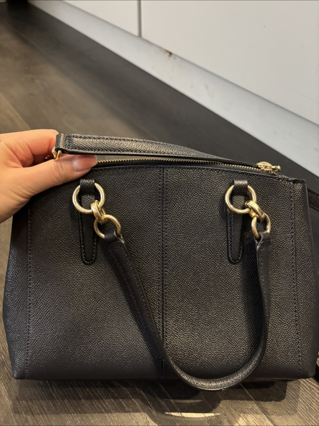 Coach Satchel Navy Blue Handbag (Authentic) - photo 5