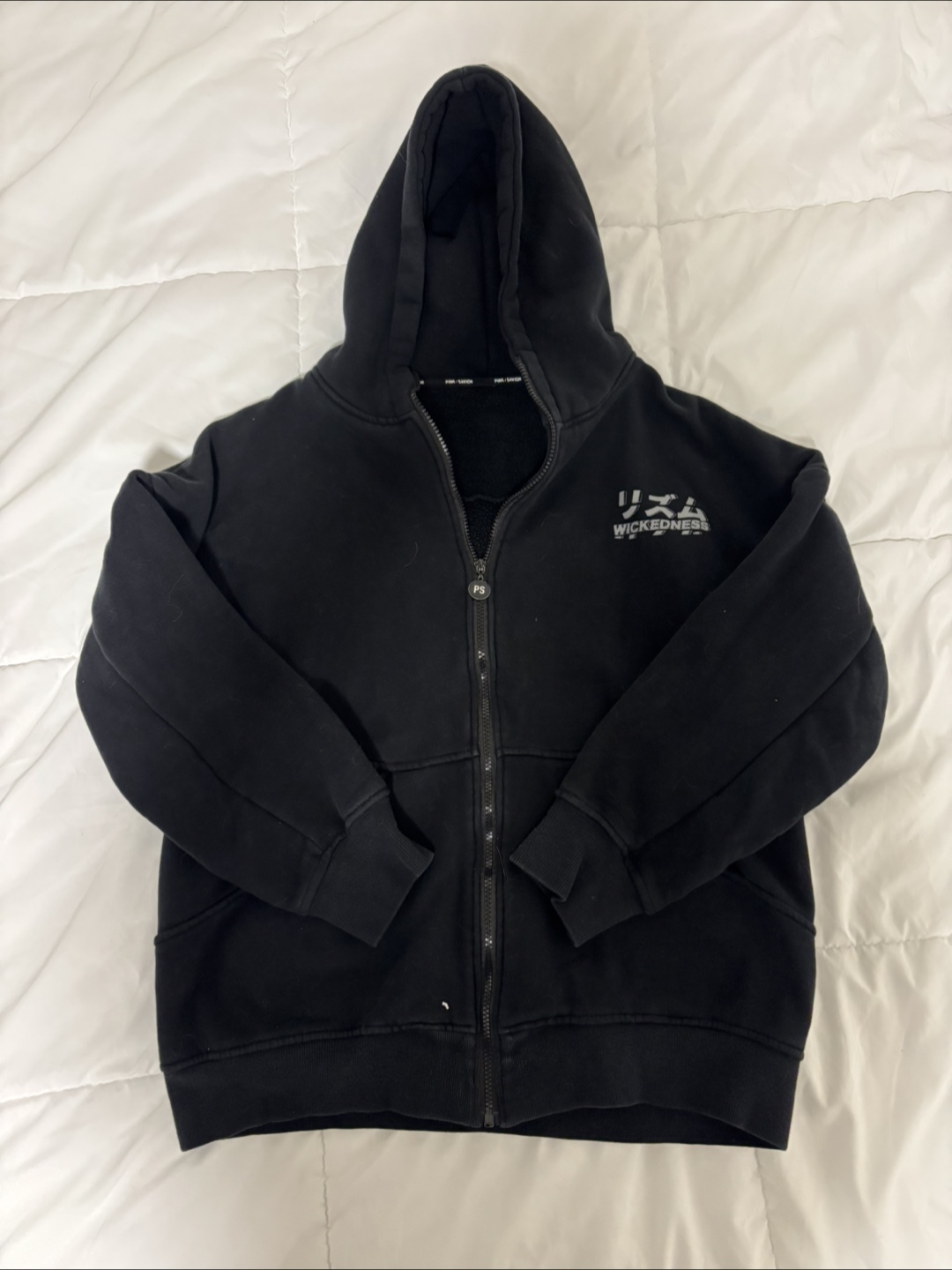 Wickedness Black Zip-Up Hoodie - photo 2
