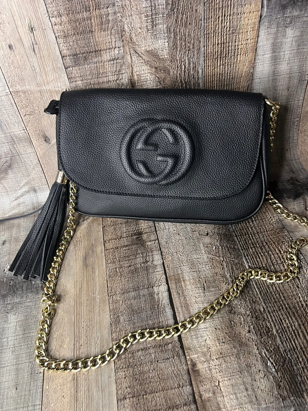 Gucci Soho Disco Bag Black Leather thumbnail