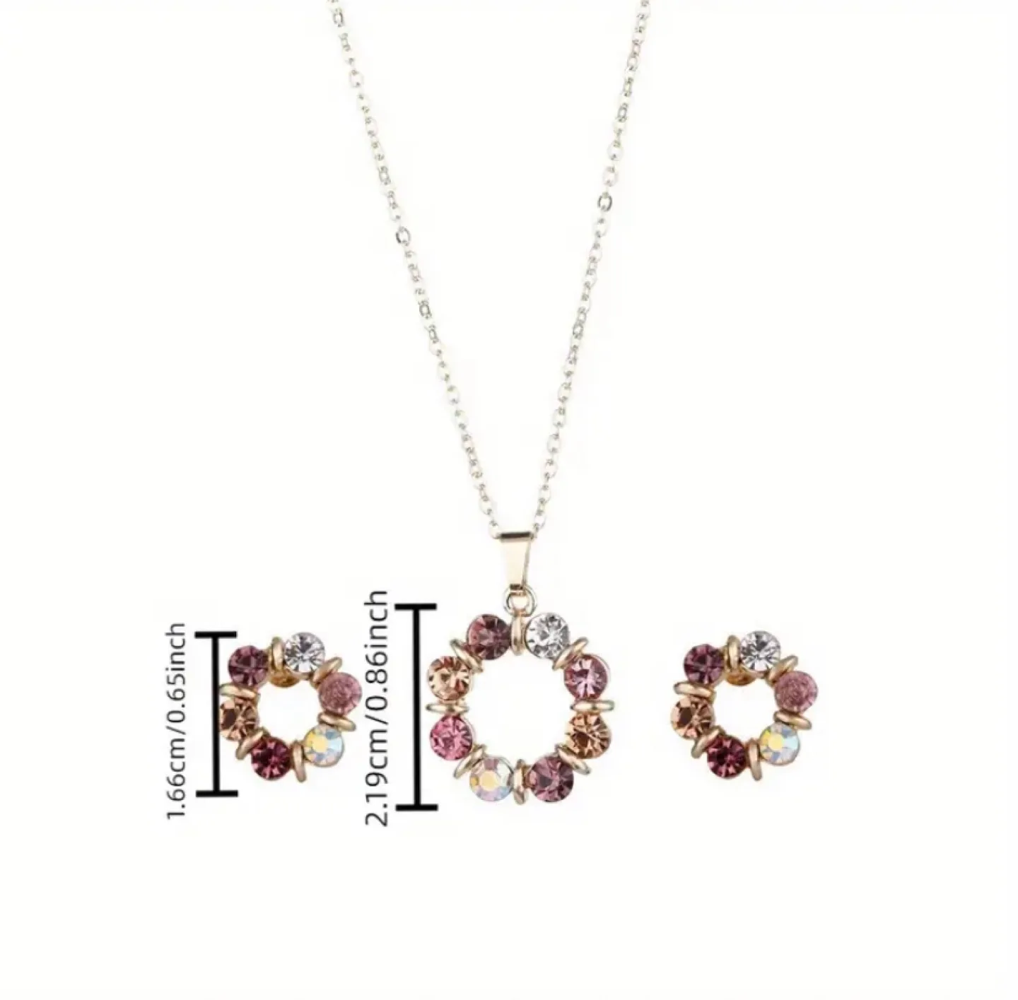 Necklace and Earrings Set - Floral Design image indicator(4)