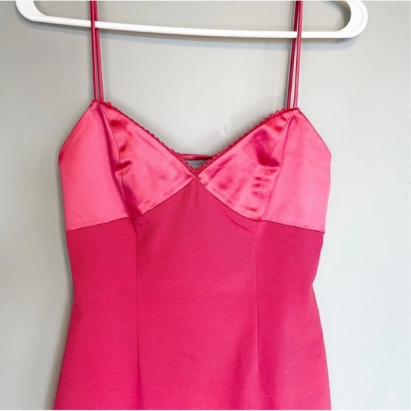 Maria Bianca Nero Pink Bodycon Midi Dress sz Small image indicator(9)