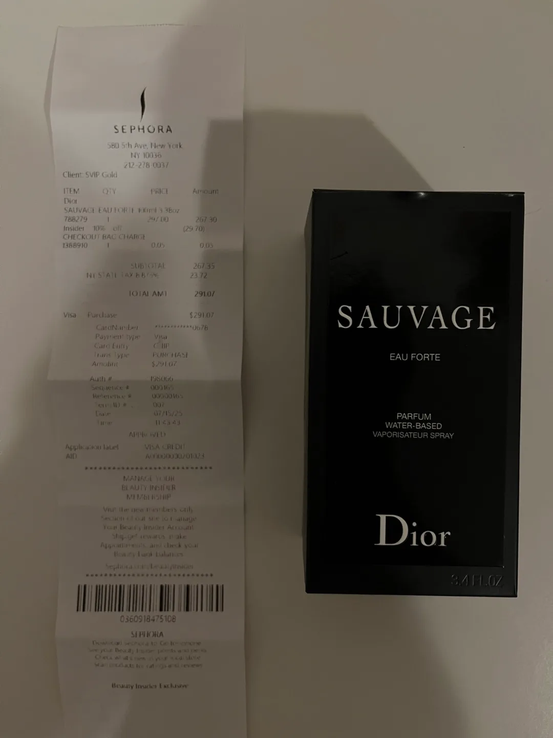 Dior Sauvage Eau Forte Parfum 100ml thumbnail
