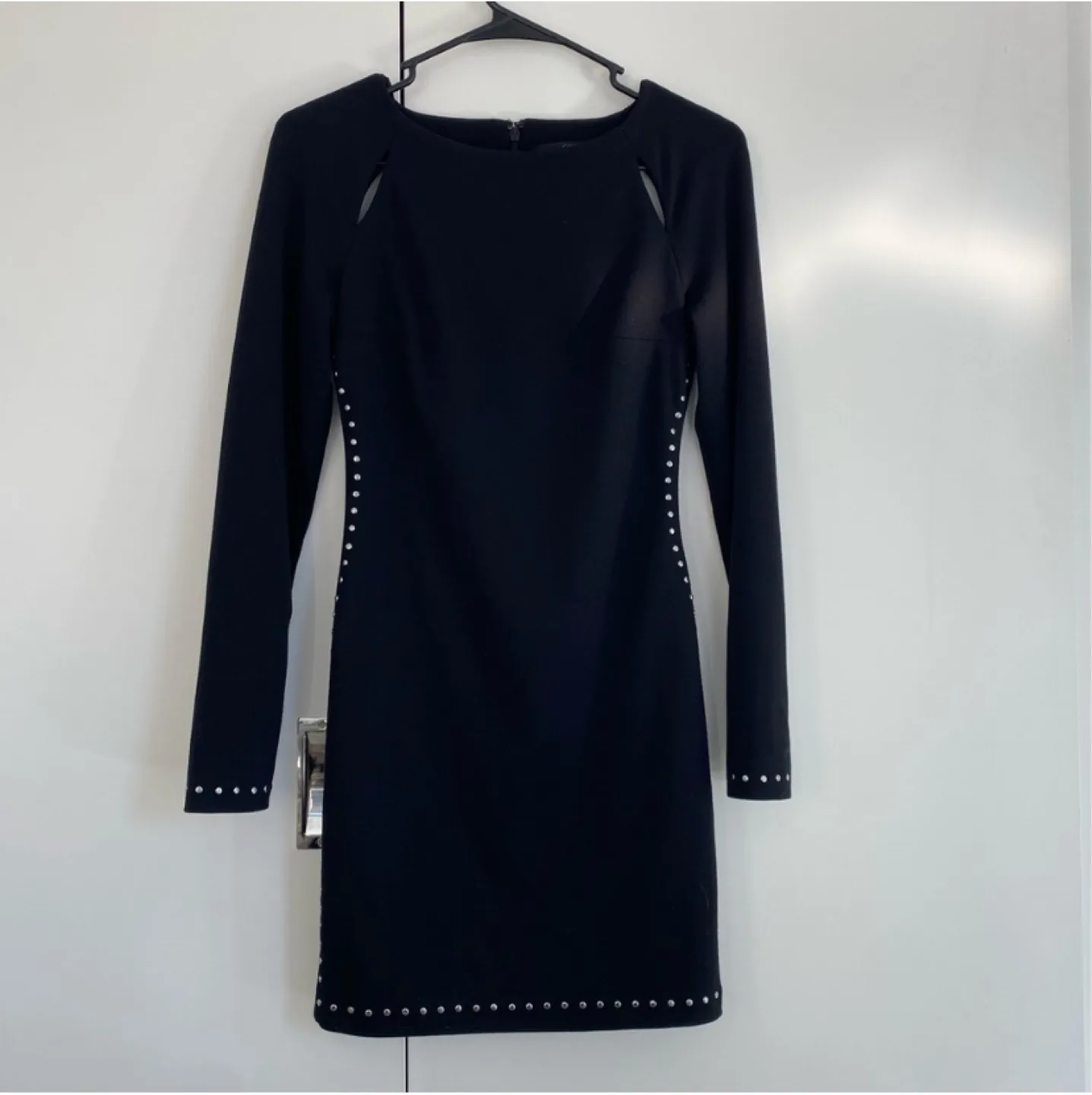 Guess Black Studded Mini Dress Size XS thumbnail
