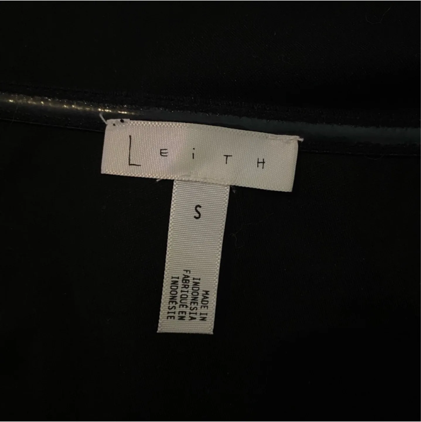 Leith One Shoulder Ruffle Dress Mini Black Size Small image indicator(7)