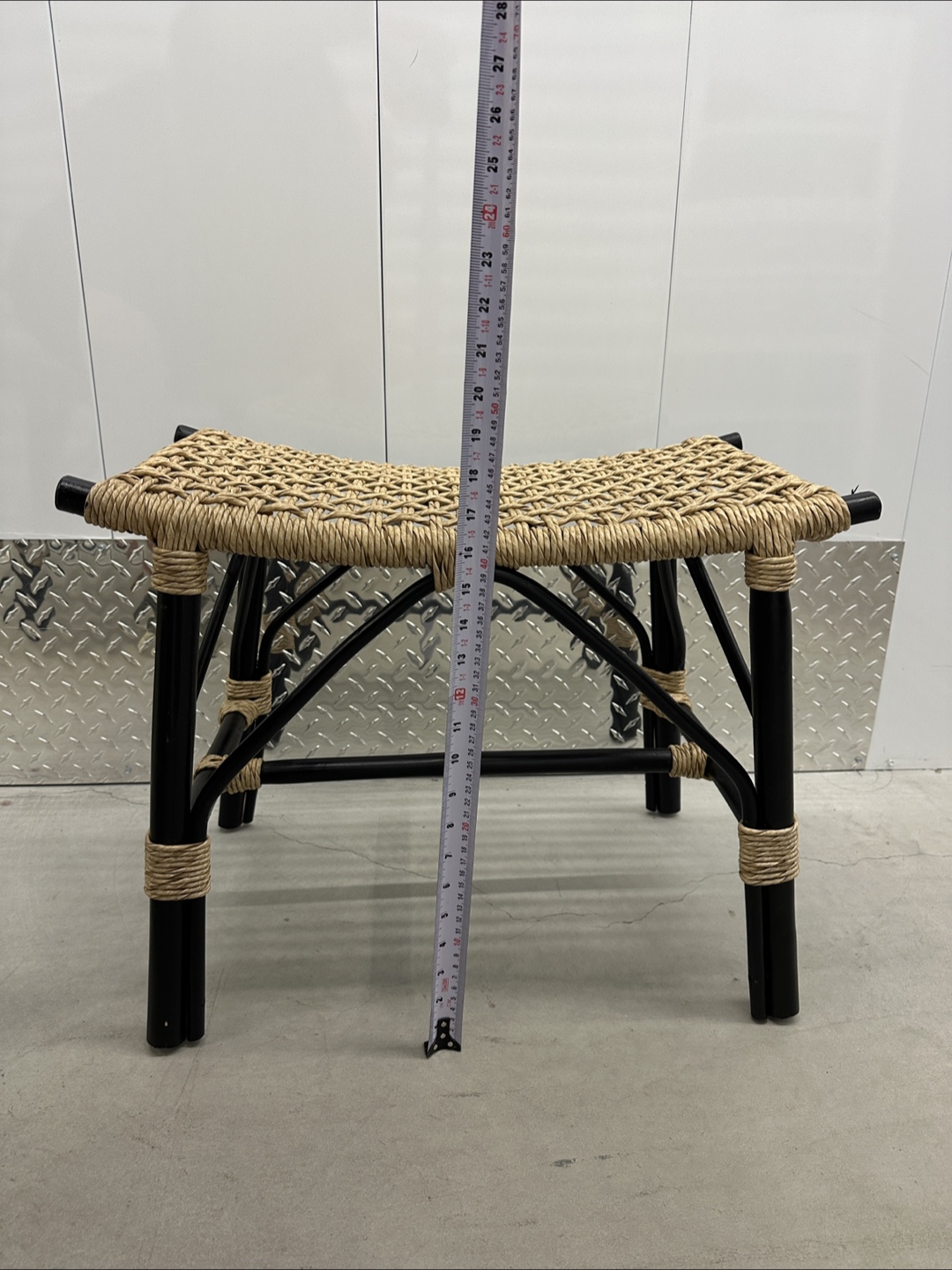 Set of 2 Woven Top Stools - photo 4