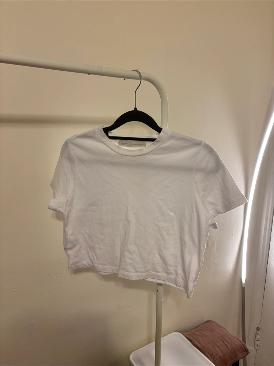 White Cropped T-Shirt thumbnail
