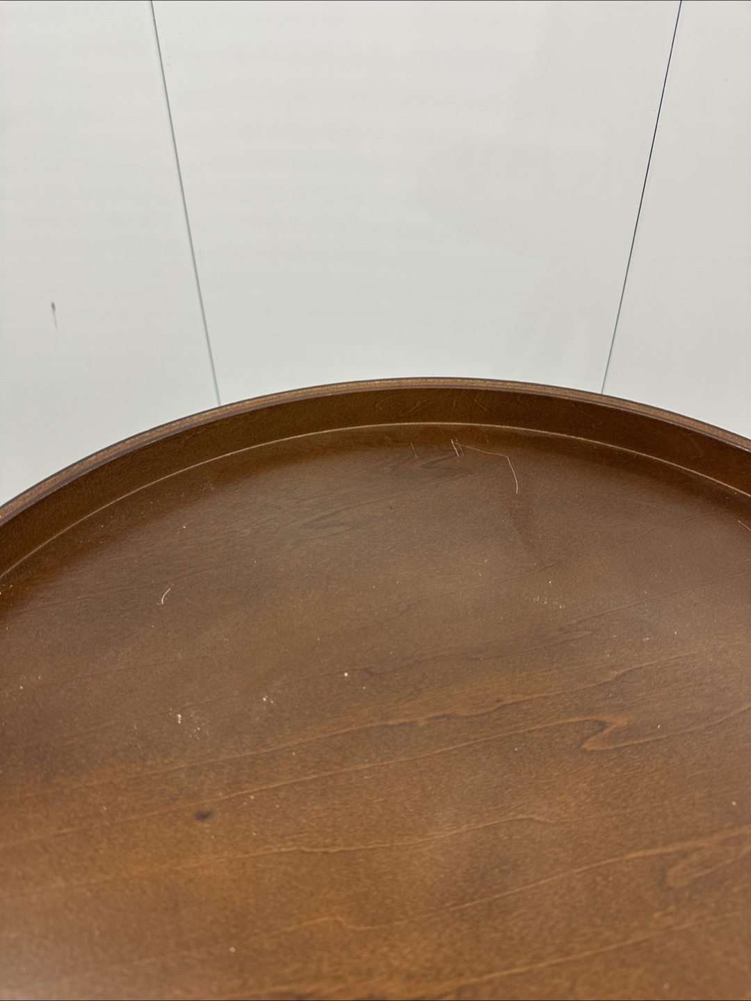 Pair of Brown Round Side Tables - photo 5