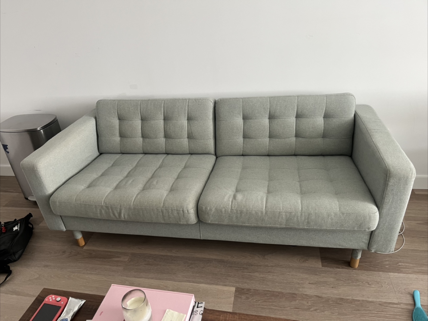 Like new IKEA green 3 seats Sofa