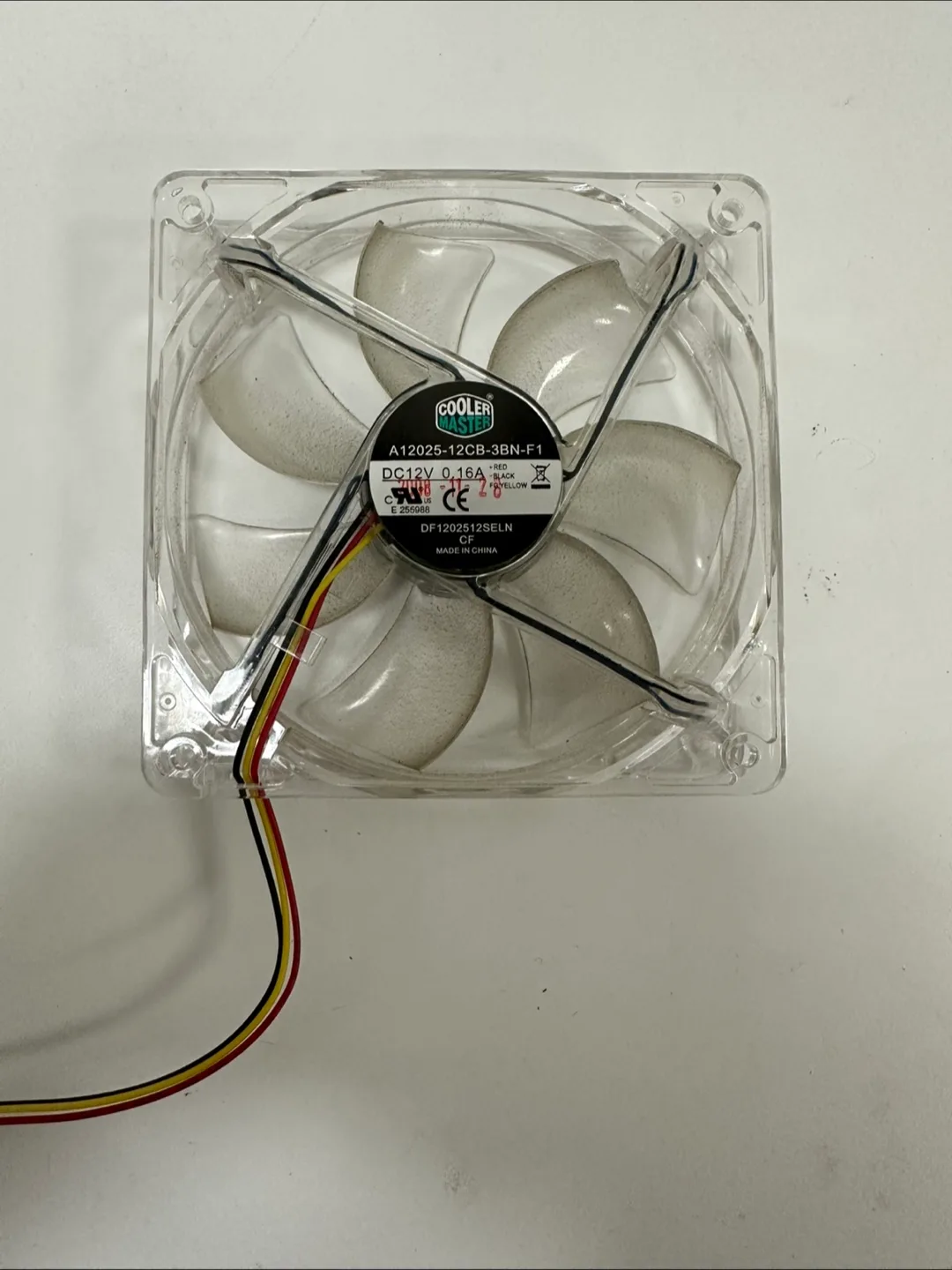 Cooler Master 120mm Transparent Case Fan – 3-Pin, DC 12V thumbnail