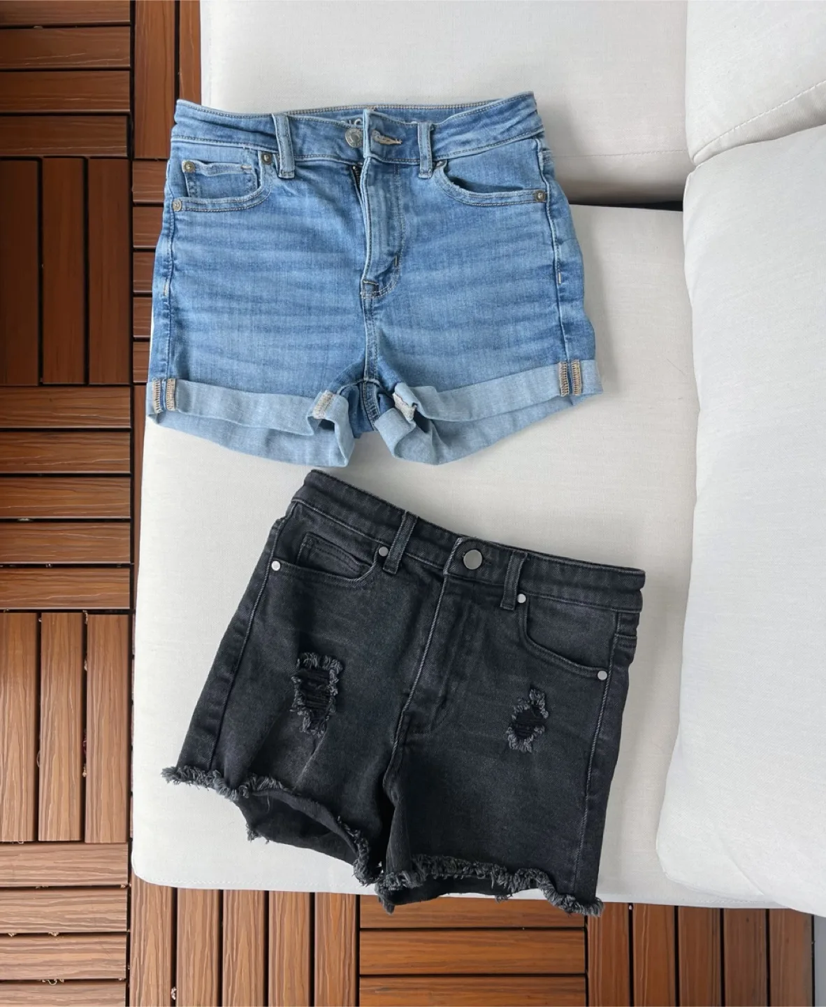 Two Denim Shorts - Size XS thumbnail