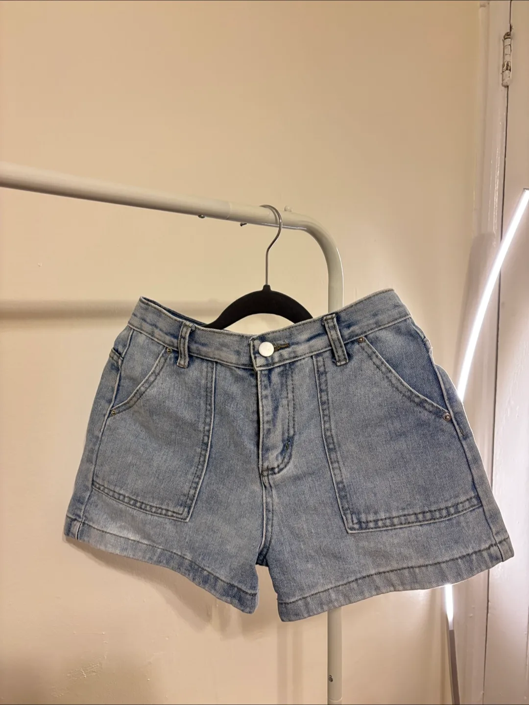 Light Blue Denim Shorts thumbnail